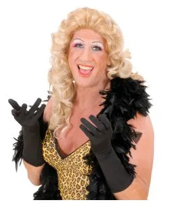 Geschmeidige Schwarze Handschuhe 40cm -Attrappen Verkäufe 2023 anschmiegsame schwarze handschuhe 40cm pliable black gloves kostuemzubehoer 52698 03