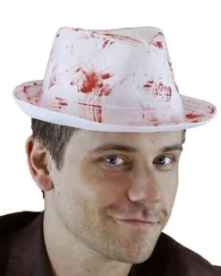Blutiger Hut Für Herren -Attrappen Verkäufe 2023 blutiger hut fuer herren halloween hut blutiger braeutigam horror hochzeit bloody hat killer groom hat 53414 2