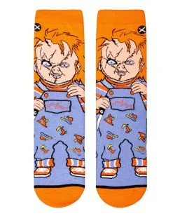 Good Guys Chucky Die Mörderpuppe Damen Socken -Attrappen Verkäufe 2023 chucky die moerderpuppe good guys damen socken childs play chucky good guy woman socks geschenk horror fan 52362 5