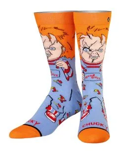 Good Guys Chucky Die Mörderpuppe Socken -Attrappen Verkäufe 2023 chucky die moerderpuppe good guys socken childs play chucky good guy socks geschenkidee horror fan 52333 2