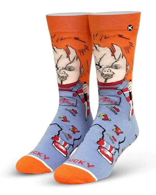 Good Guys Chucky Die Mörderpuppe Socken -Attrappen Verkäufe 2023 chucky die moerderpuppe good guys socken childs play chucky good guy socks geschenkidee horror fan 52333