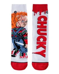 Mörderpuppe Chucky Revenge Socken -Attrappen Verkäufe 2023 chucky die moerderpuppe socken childs play chucky socks horrorfilm socken geschenkartikel horror fan 52330 5