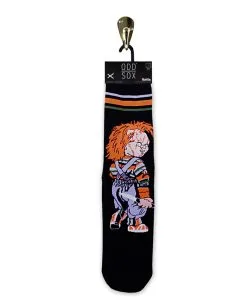 Mörderpuppe Chucky Socken Schwarz -Attrappen Verkäufe 2023 chucky die moerderpuppe socken schwarz childs play chucky socks black geschenkidee horror fan 52332 3