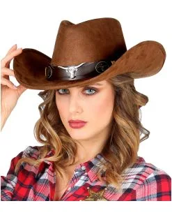 Dallas Cowboyhut Braun In Wildlederoptik -Attrappen Verkäufe 2023 cowboyhut braun in wildlederoptik brown dallas cowboy hat faschings und mottoparty kostuem huete und zubehoer 51873 2