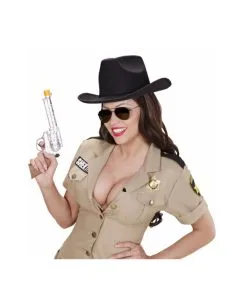 Sheriff Hut Schwarz -Attrappen Verkäufe 2023 cowboyhut aus filz schwarzer cowboy hut karnevalshut westernhut bild4 22968