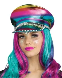 Schirmmütze In Lederoptik Rainbow