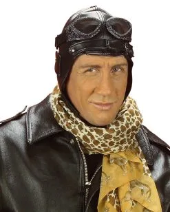 Fliegermütze Aus Kunstleder Im Retrostyle