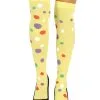 Gelbe Polka Dot Kniestrümpfe