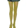 Schwarz-gelb Gestreifte Strumpfhose