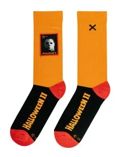 Michael Myers Halloween II Patch Socken -Attrappen Verkäufe 2023 halloween 2 michael myers patch socken horror socks horrorfilm socken geschenkartikel horror fan 52338 5