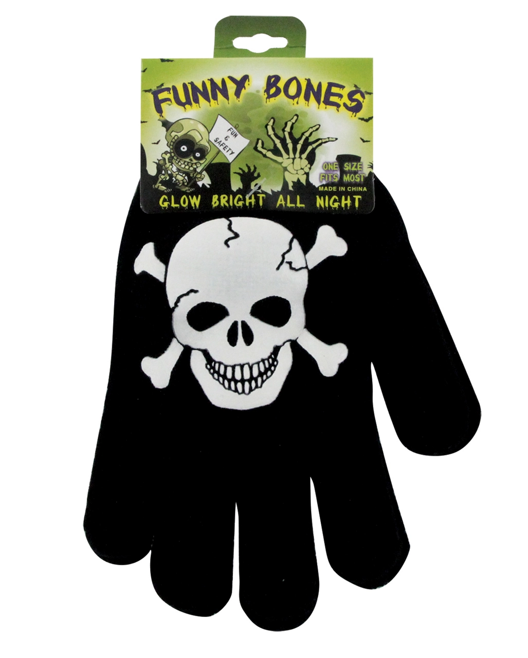 Strickhandschuhe Mit Halloween Glow In The Dark Motiv 2 Strickhandschuhe Mit Halloween Glow In The Dark Motiv – Bild 2