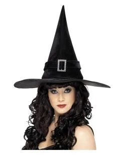Klassischer Hexenhut Mit Brosche