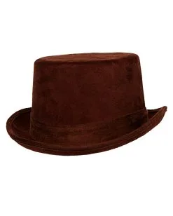 Brauner Kunstleder Zylinder