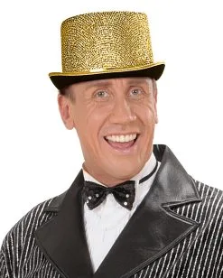 Lurex Zylinder Gold -Attrappen Verkäufe 2023 lurex zylinder gold goldener zylinder buehenoutfit musical zylinder 17054 3