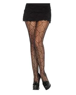 Mermaid Netzstrumpfhose Schwarz