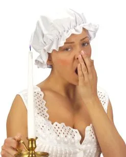 Altertümliche Schlafhaube Weiß