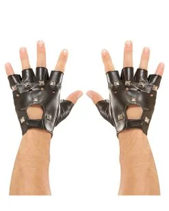Rocker & Biker Handschuhe Mit Nieten
