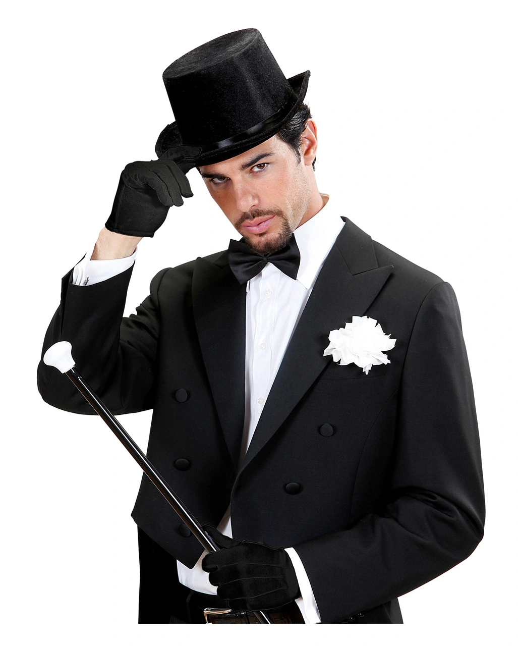 Unisex Handschuhe Für Kostüme Schwarz 3 Unisex Handschuhe Für Kostüme Schwarz – Bild 3