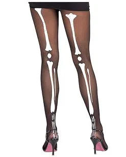 Strümpfe Mit Skellettaufdruck