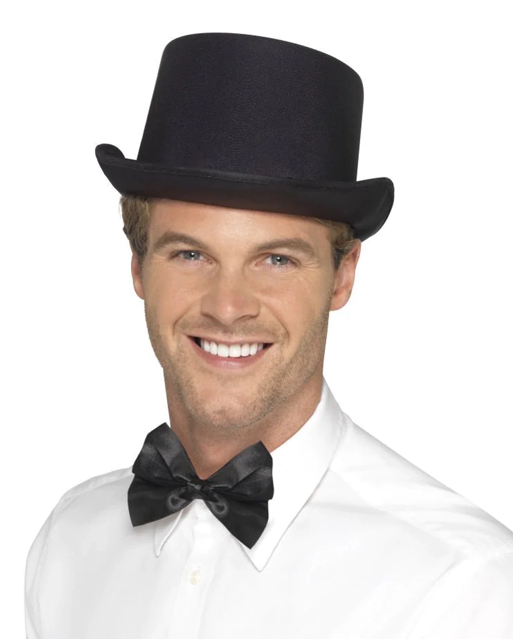 Schwarzer Zylinder Satin Look 1 Schwarzer Zylinder Satin Look