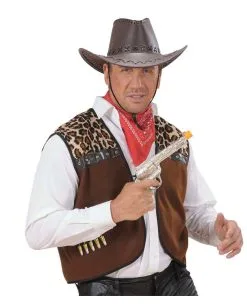 Silberne Western Pistole -Attrappen Verkäufe 2023 silberne cowboy pistole sheriff pistole spielzeugwaffe toy gun 54013 02