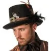 Retro Steampunk Zylinder Mit Feder